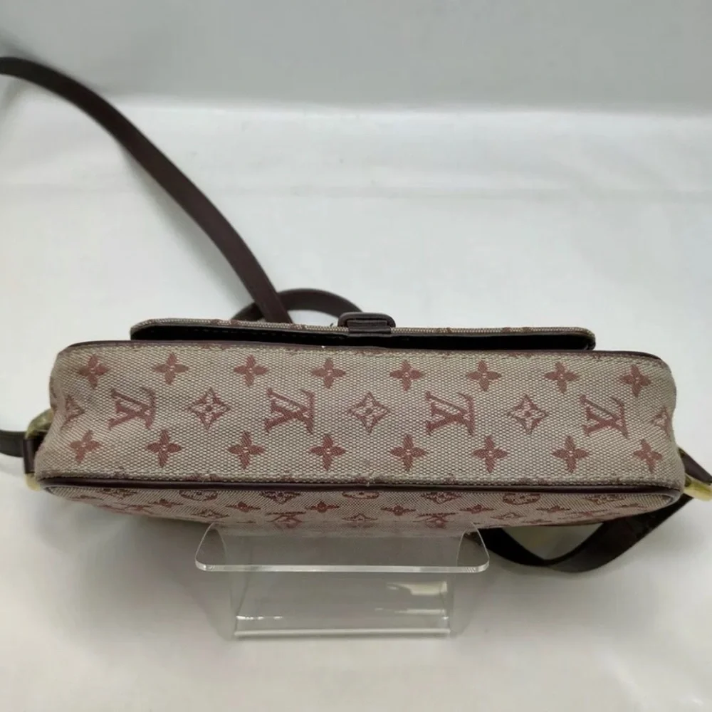 Authentic Louis Vuitton LV Shoulder Bag Juliette Red Monogram Minilin - Picture 9 of 15